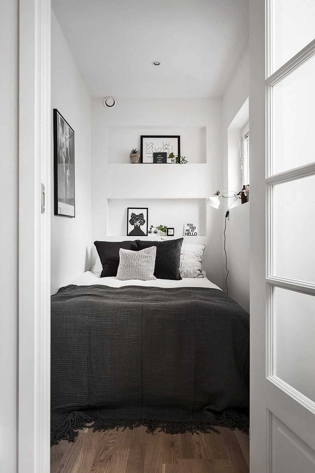 Спальня без окна: дизайнерское решение для комнаты - 11 фото