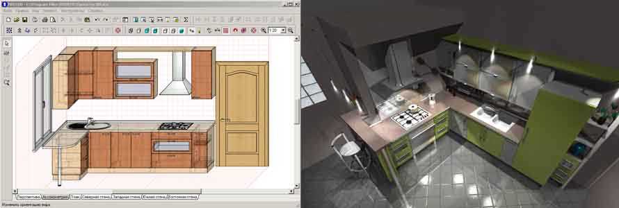Как нарисовать чертеж и схему кухни размерами для распила и изготовления
