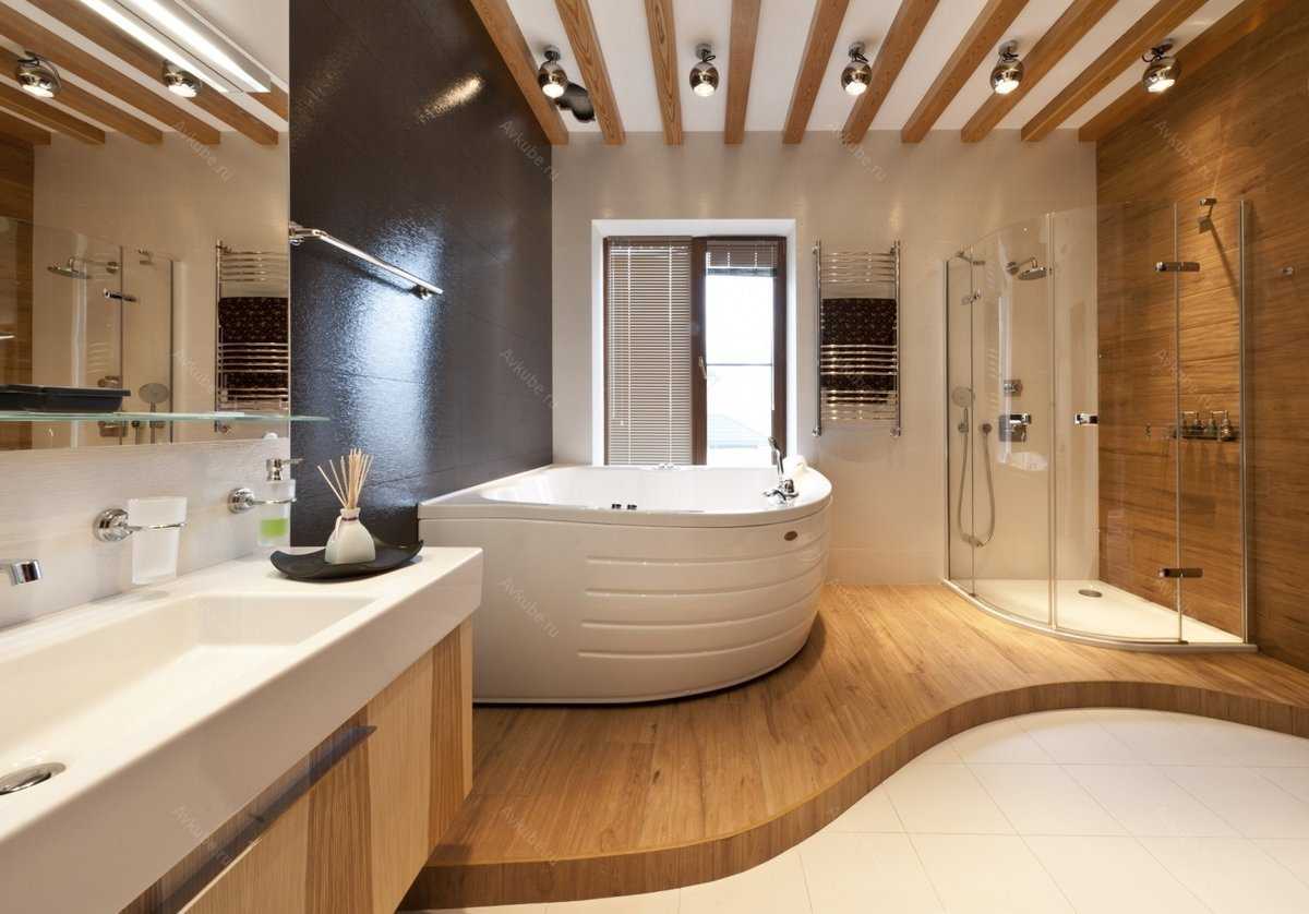 Ванная комната в частном доме: варианты, проекты и дизайн для ванных комнат