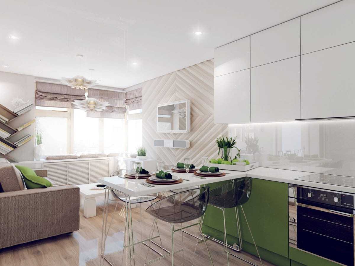 Дизайн кухни 14 кв. м: фото удачного интерьера, планировка с диваном и телевизором, с выходом на балкон, квадратная, прямоугольная
