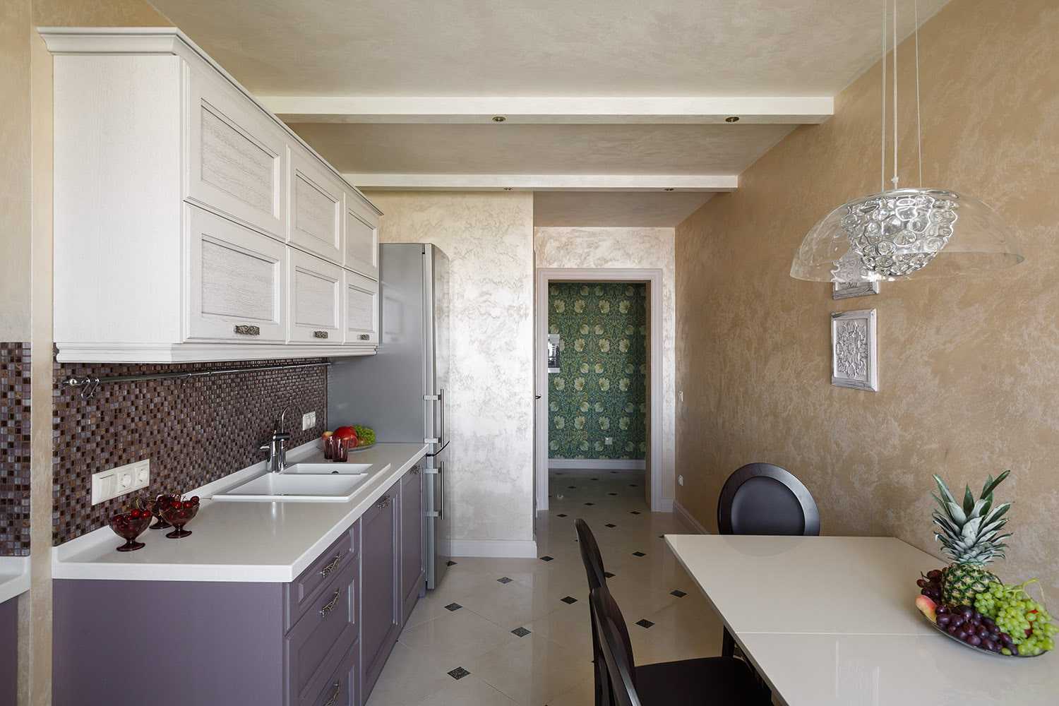 Стены на кухне - 105 фото лучших вариантов отделки стен в кухне