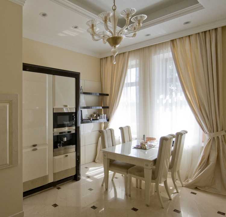 Белые шторы в интерьере [93 фото] красивые идеи в гостиной, кухне и др комнатах