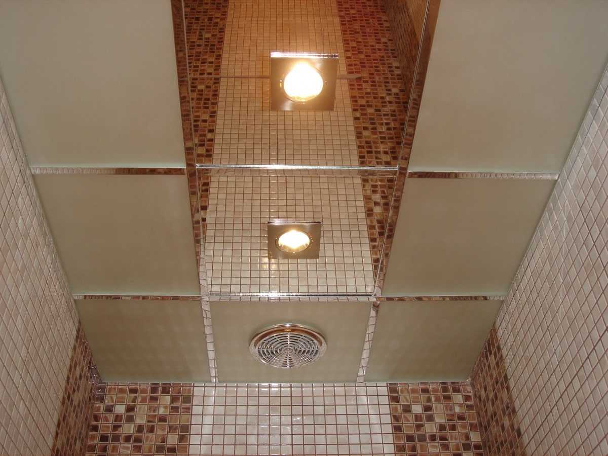 Потолок в туалете — как сделать потолок в санузле, варианты из пластиковых панелей, гипсокартона, натяжной, реечный, подвесной, из пвх, какой выбрать