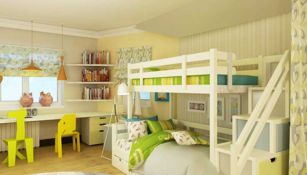Зонирование комнаты для родителей и ребенка (65 фото) - детская и спальня, гостиная и детская в одной комнате