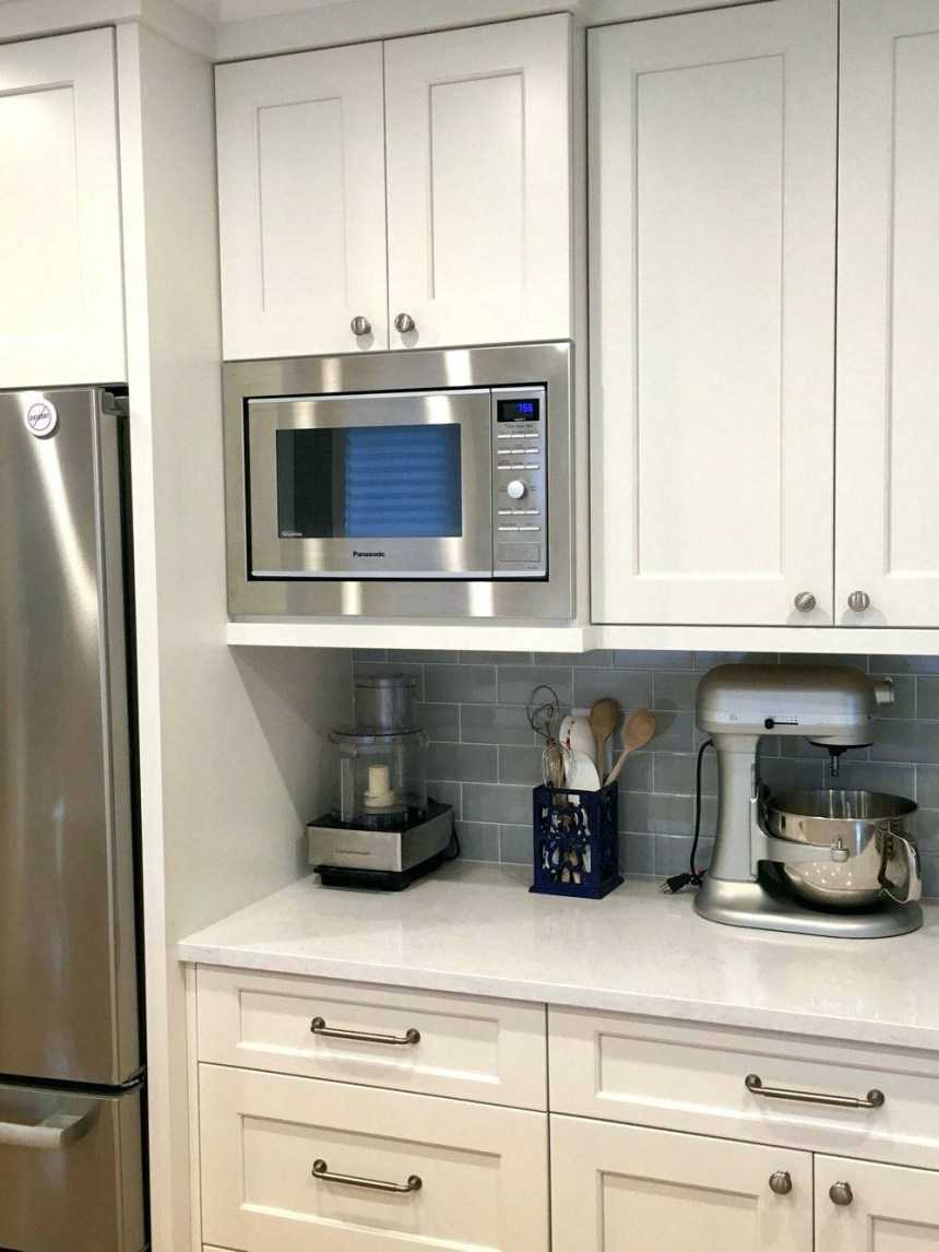 Куда поставить микроволновку на кухне: варианты и идеи расположения в шкафу | дизайн и фото