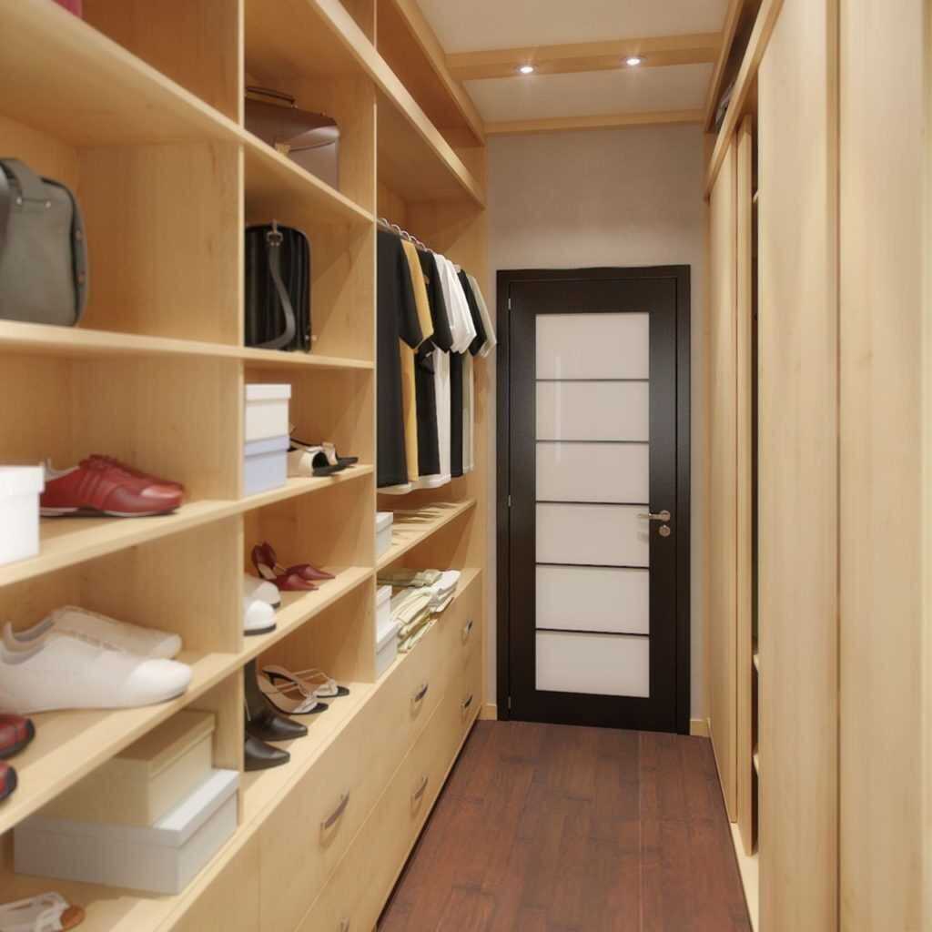 Удачные проекты гардеробных комнат с планировкой систем и размерами
