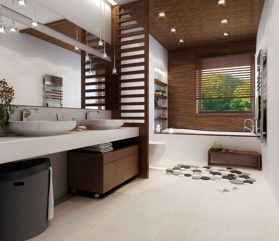 Ванная комната в частном доме просмотрите 45 фотоварианта обустройства интерьера ванной в частном доме  Наши идеи вдохновят вас на креатив