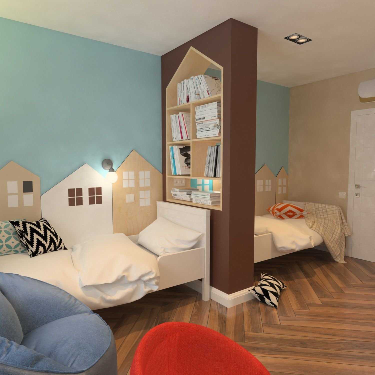Детская комната для двоих детей (68 фото): дизайн-проекты, идеи обустройства