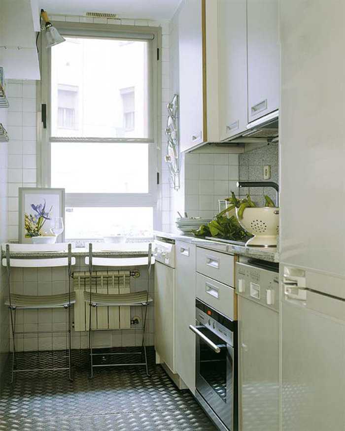 Кухня 8 кв метров: идеи планировки с балконом и холодильником
 - 35 фото