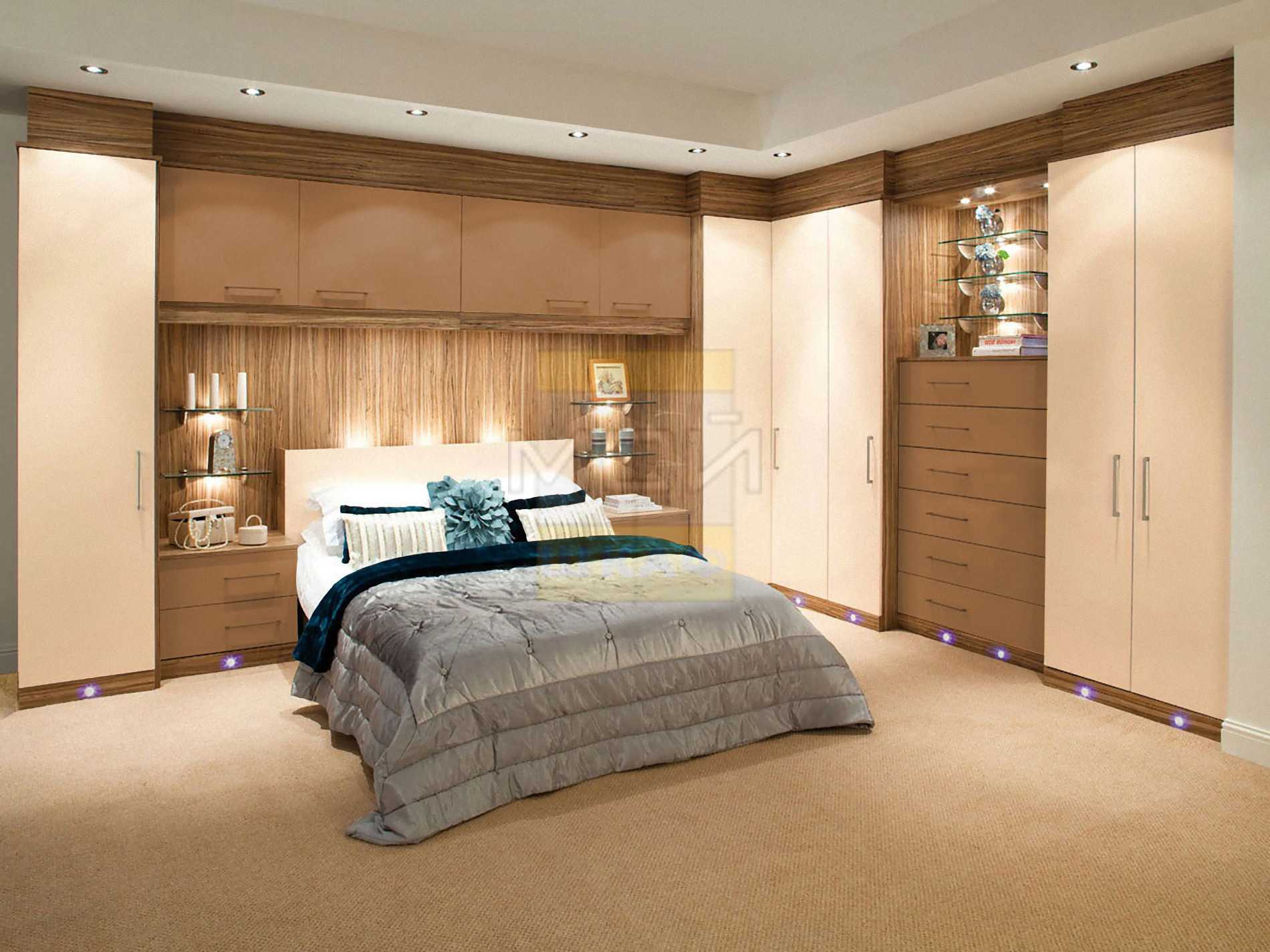 Современный дизайн небольшой спальни