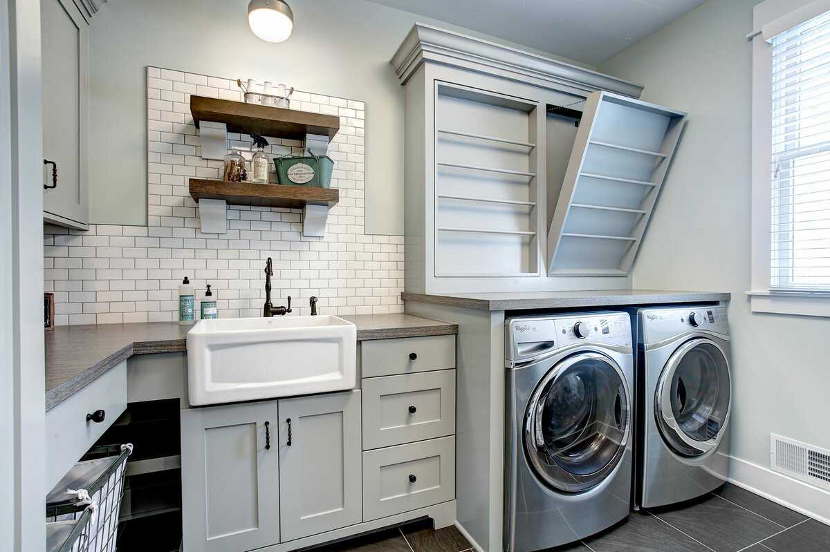 Стиральная машина в ванной - варианты размещения и оформления стиралки в едином с ванной стиле (120 фото-идей)