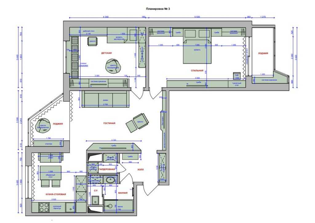 Планировка 3 комнатной квартиры Лучшие проекты в хрущевках, сталинках и новостройках Варианты зонирования комнат, примеры дизайна на 75 фото