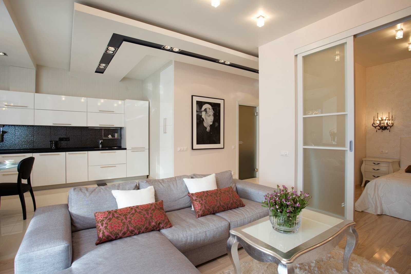 Дизайн однокомнатной квартиры: 100+ современных идей на фото