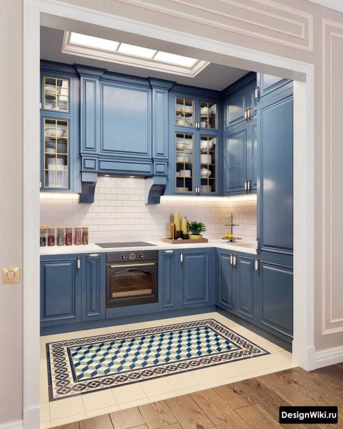 Кухня в стиле неоклассика: 101 фото (белая, серая, голубая) и 8 идей