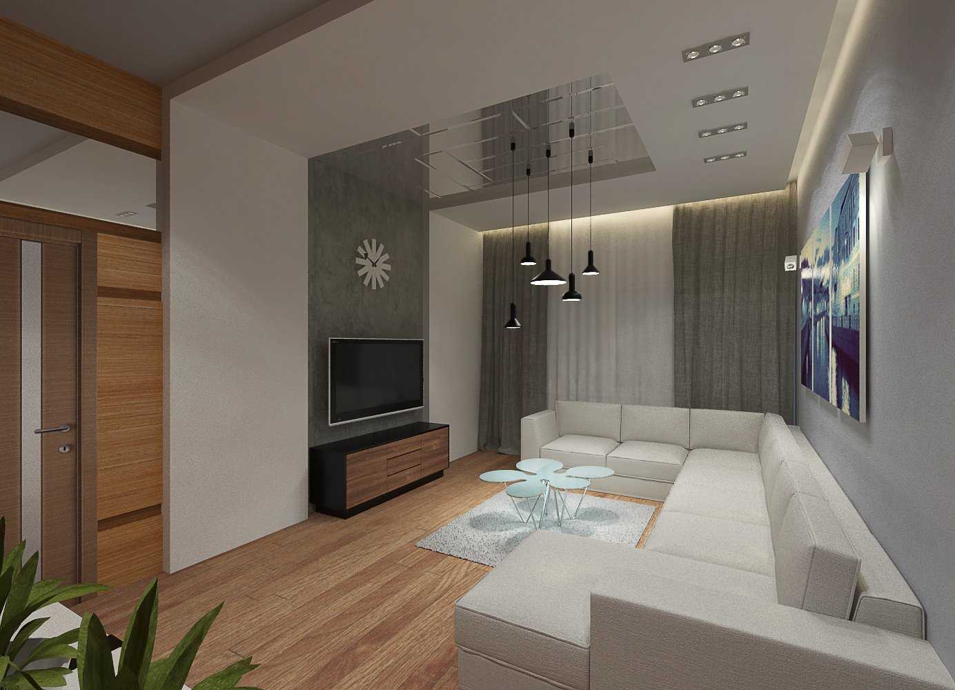 Дизайн 2-х комнатной квартиры площадью 70 кв. метров. фото проекта