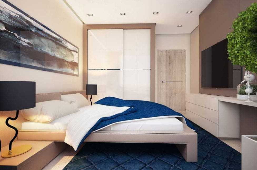 Дизайн спальни 13 кв м планировка, разные стили, цветовые решения Как правильно выбрать мебель Отличная идея маленьких спален  установка больших окон Оформление интерьера для молодежи