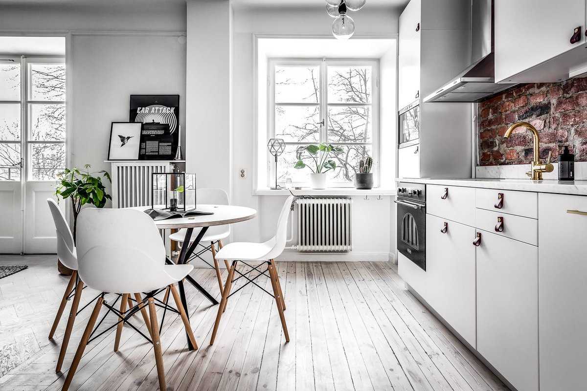 Кухня-гостиная в скандинавском стиле - фото лучших идей!