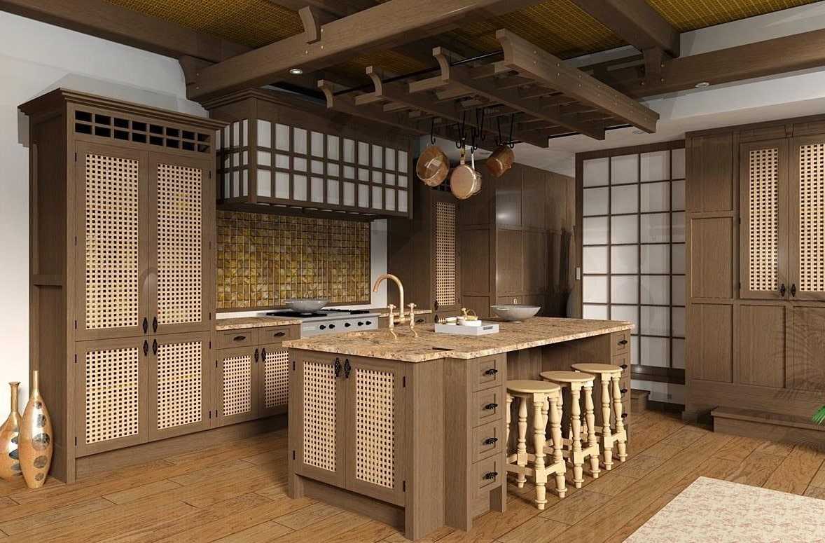 Как оформить интерьер кухни в японском стиле: подсказки, идеи и фото