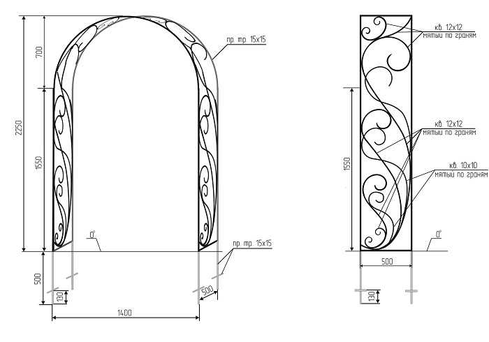Садовые арки: инструкция по изготовлению, обзор лучших схем и чертежей