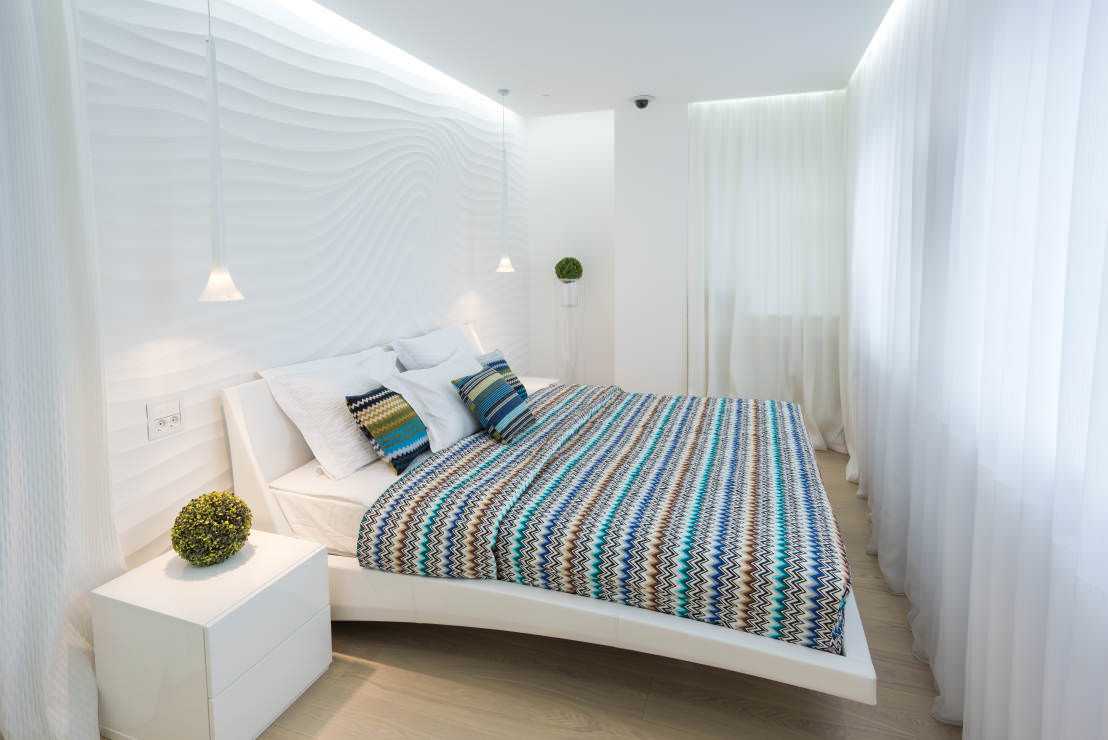 Дизайн спальни 12 кв м + фото