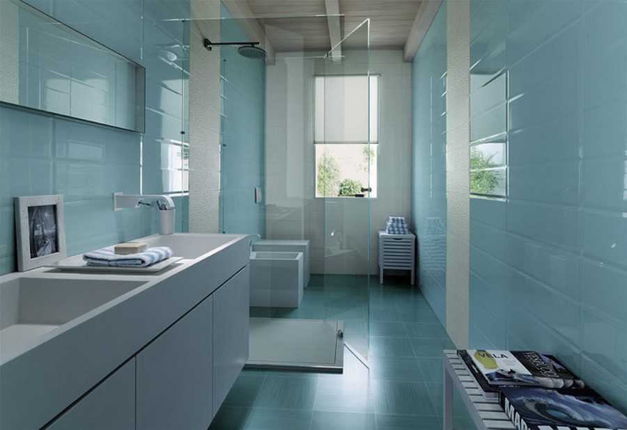 25 самых ярких ванных комнат в бирюзовых тонах, в которых нет места скуке