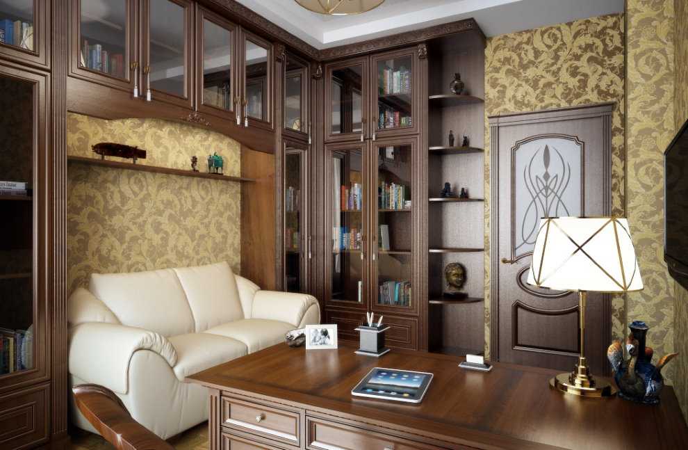 Кабинет в классическом стиле: мебель в интерьере комнаты, фотографии .