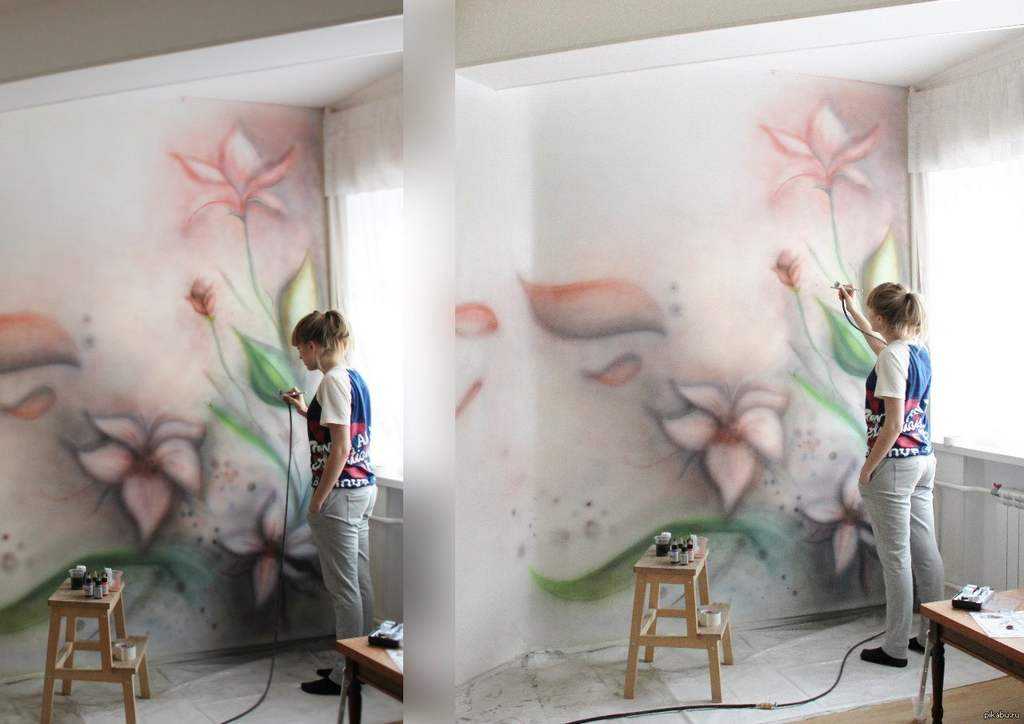 Нюансы росписи и лучшие идеи для рисунка на стене в квартире своими руками: 50 фото