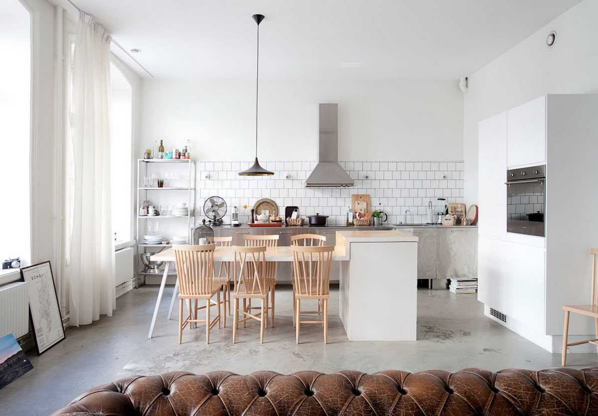 Кухня без верхних шкафов: 51 фото, лучшие идеи дизайна