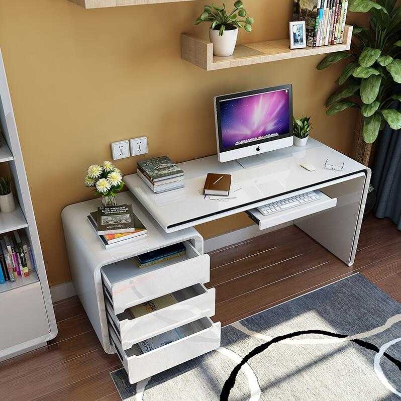 Гостиная с компьютерным столом: оформление и дизайн интерьера зала с рабочим местом