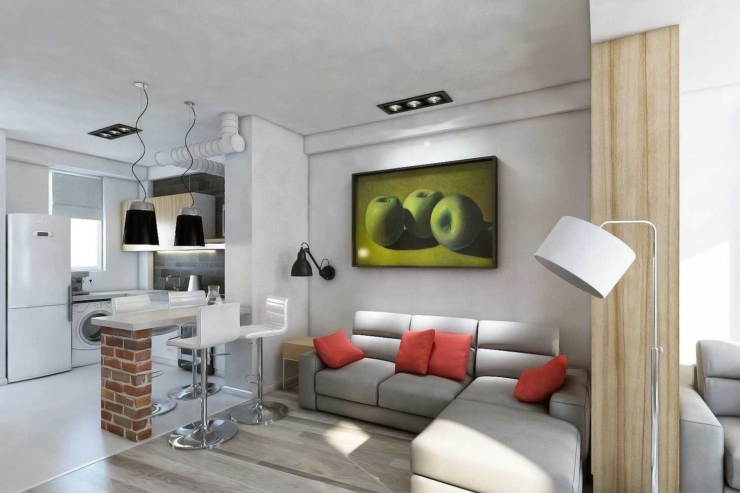 Дизайн комнаты 16 кв м: зонирование спальни-гостиной, интерьер в современном стиле
 - 32 фото