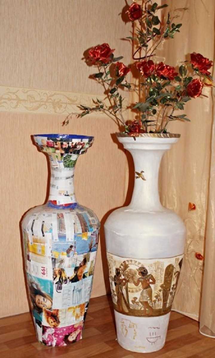 Напольная ваза своими руками - 135 фото и мастер-класс изготовления напольных ваз