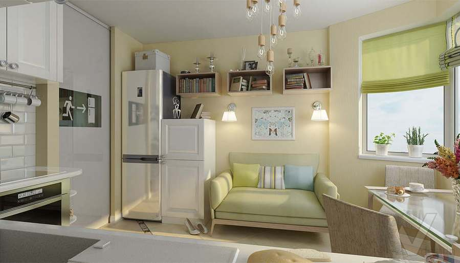 Дизайн двухкомнатной квартиры серии п44т + фото идей