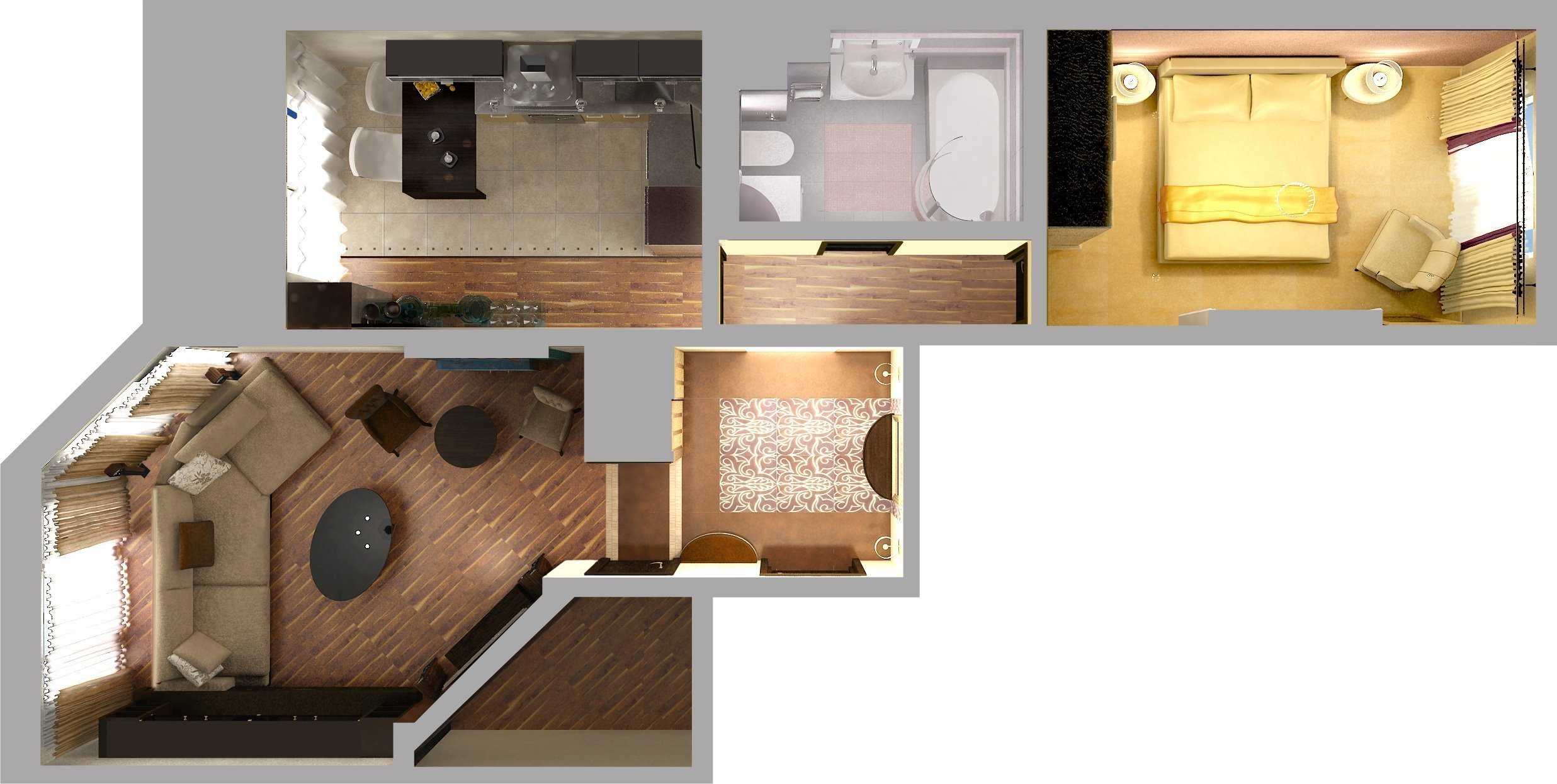 Зонирование пространства комнаты и квартиры: идеи и варианты современного зонирования