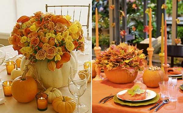 Осенний декор стола вашей мечты на 70 красивых фото