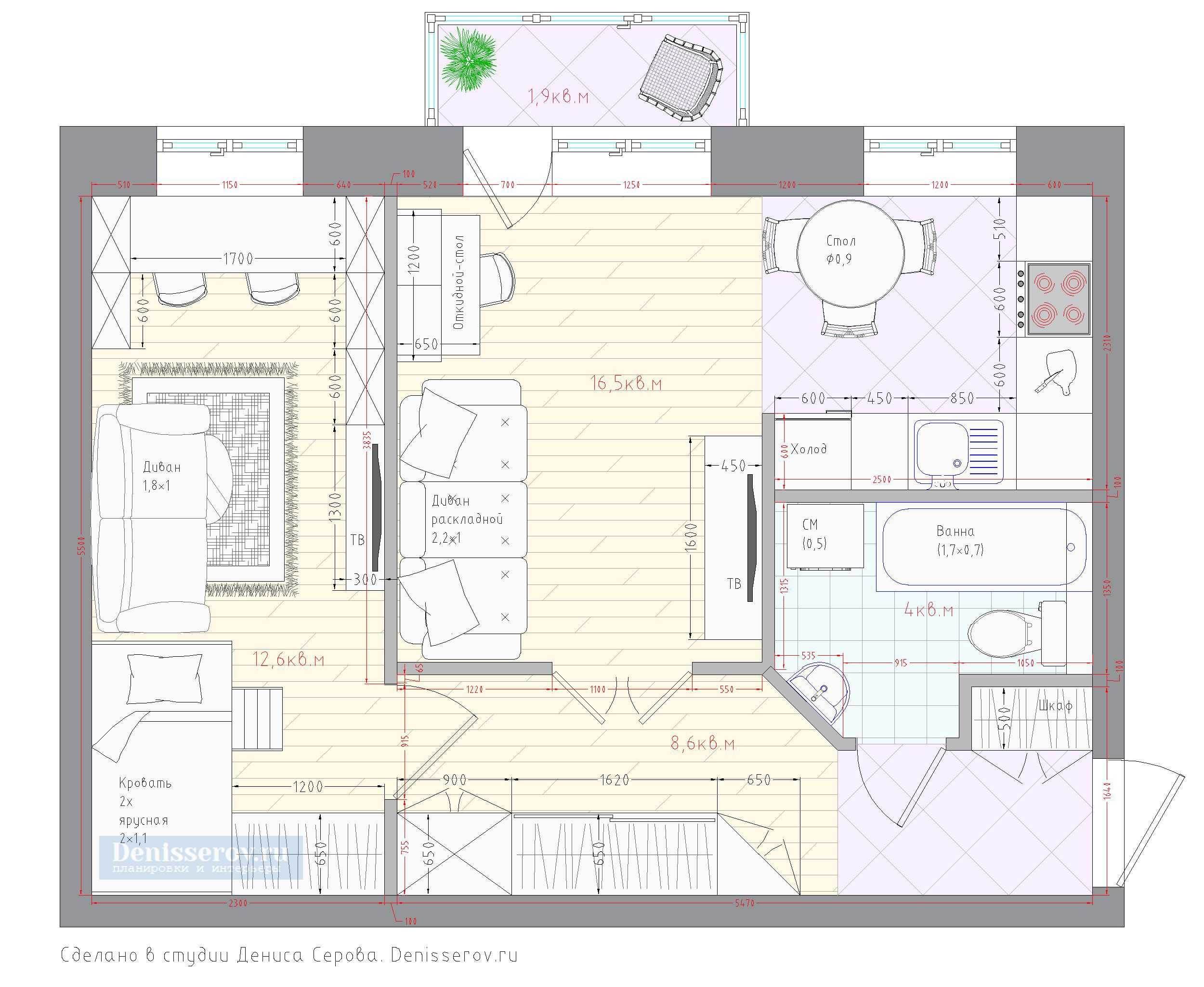 2 комнатная хрущевка планировка  основные характеристики и особенности Дизайн квартиры для разных стилей распашонка, книжка и другие Планировка двухкомнатной хрущевки в зависимости от площади и для разных комнат, а также выбор цвета и декора