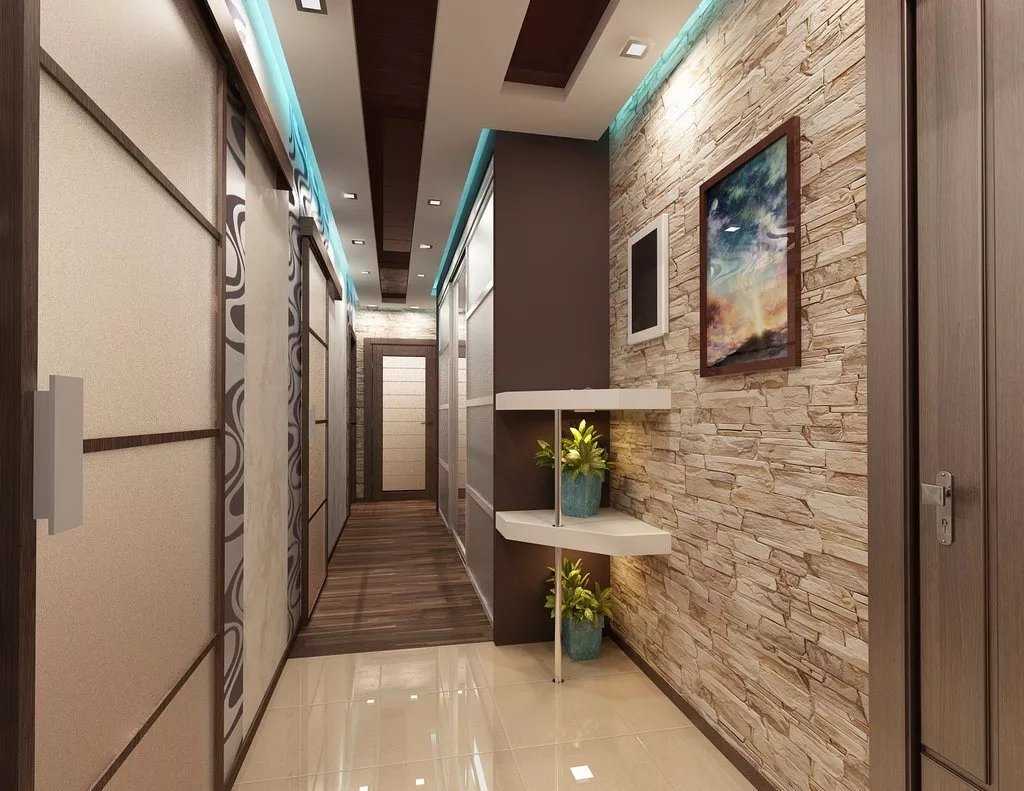 Дизайн длинного и узкого коридора как обустроить помещение, идеи для интерьера Правильное освещение скрываем углы, расширяем пространство, делаем зонирование Как создать комфорт