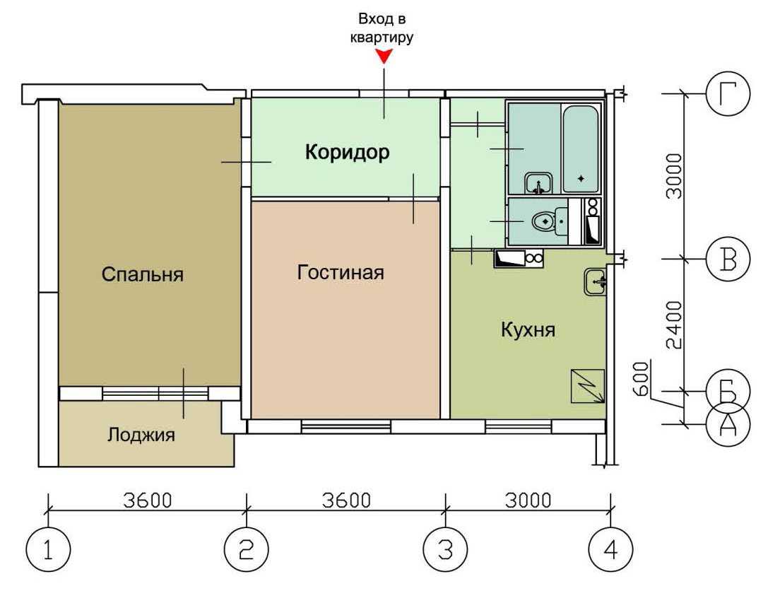 П 46 планировка с размерами для 1 и 2 х комнатных квартир: дизайн и перепланировка
