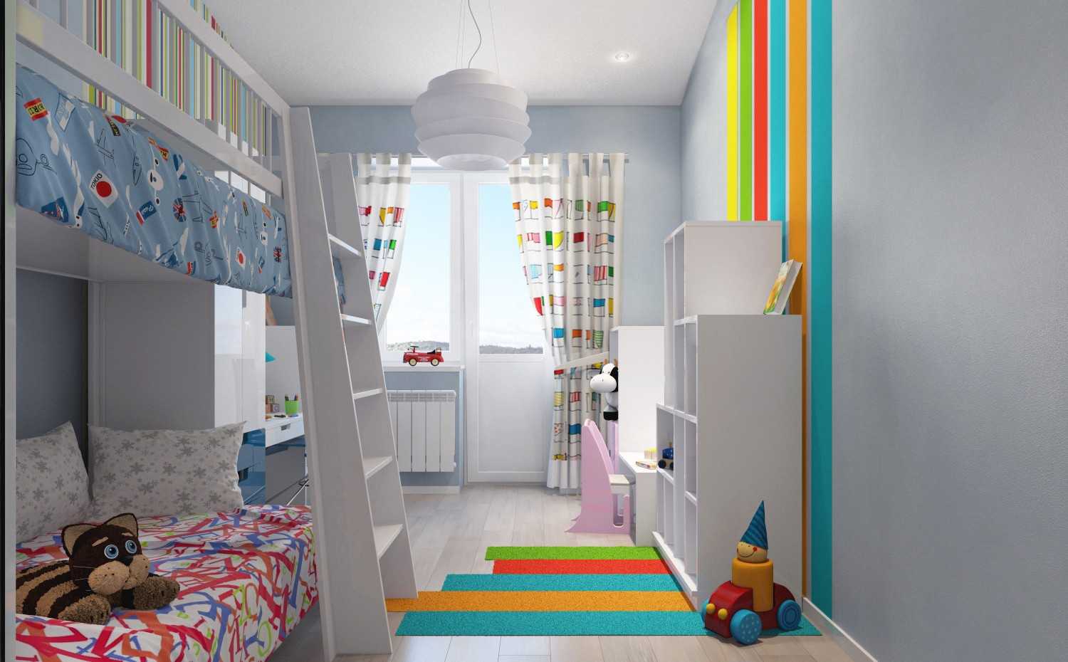 Комнаты для двоих разнополых детей | 70 фото комнат