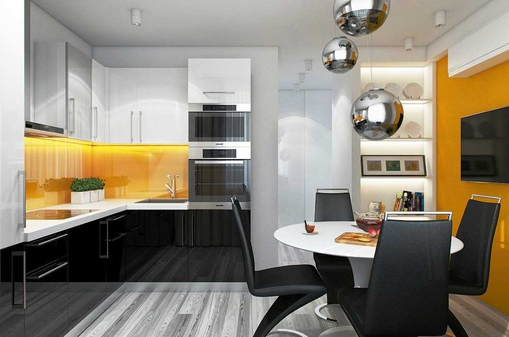 Дизайн кухни 9 кв. м: 100 фото новинок, цвет, стиль, планировка