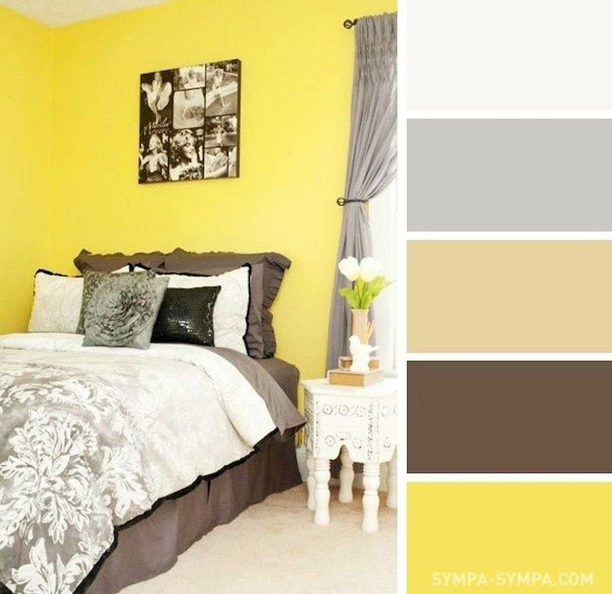 Цвет стен в спальне: сочетание цветов в интерьере, лучшие цветовые гаммы для покраски
 - 21 фото