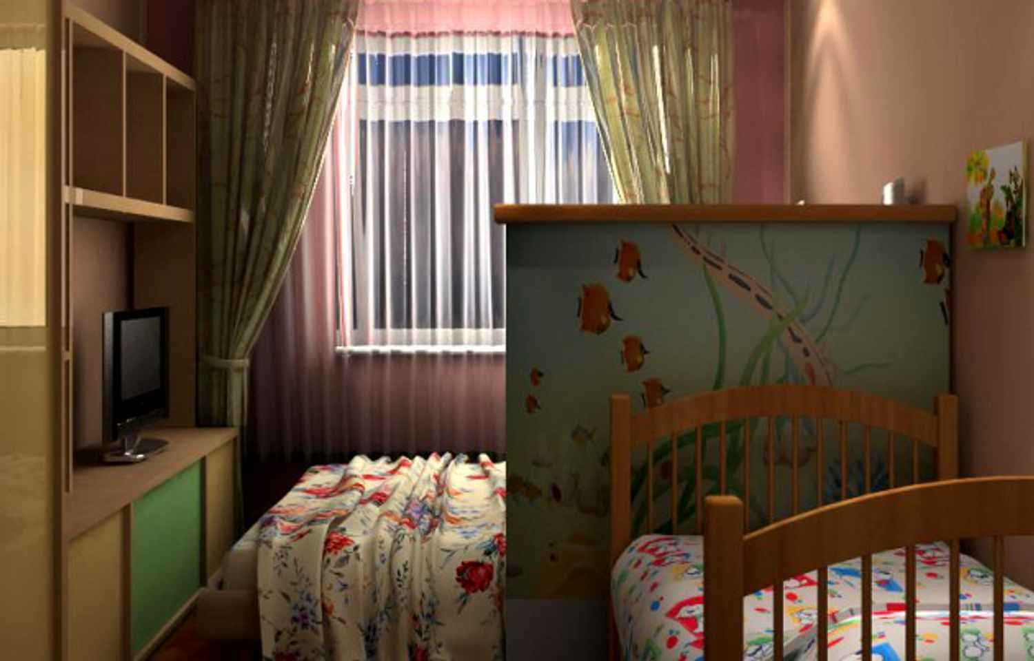 Дизайн спальни с детской кроваткой: размеры комнаты, ниша под уголок малыша, решения для однокомнатной квартиры