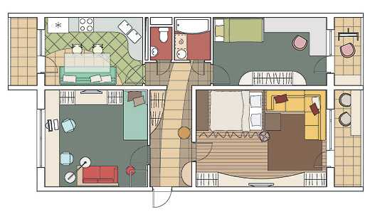2021 ᐈ ???? (+52 фото) схемы и фото планировки квартир п 30 серии с размерами удачные решения
