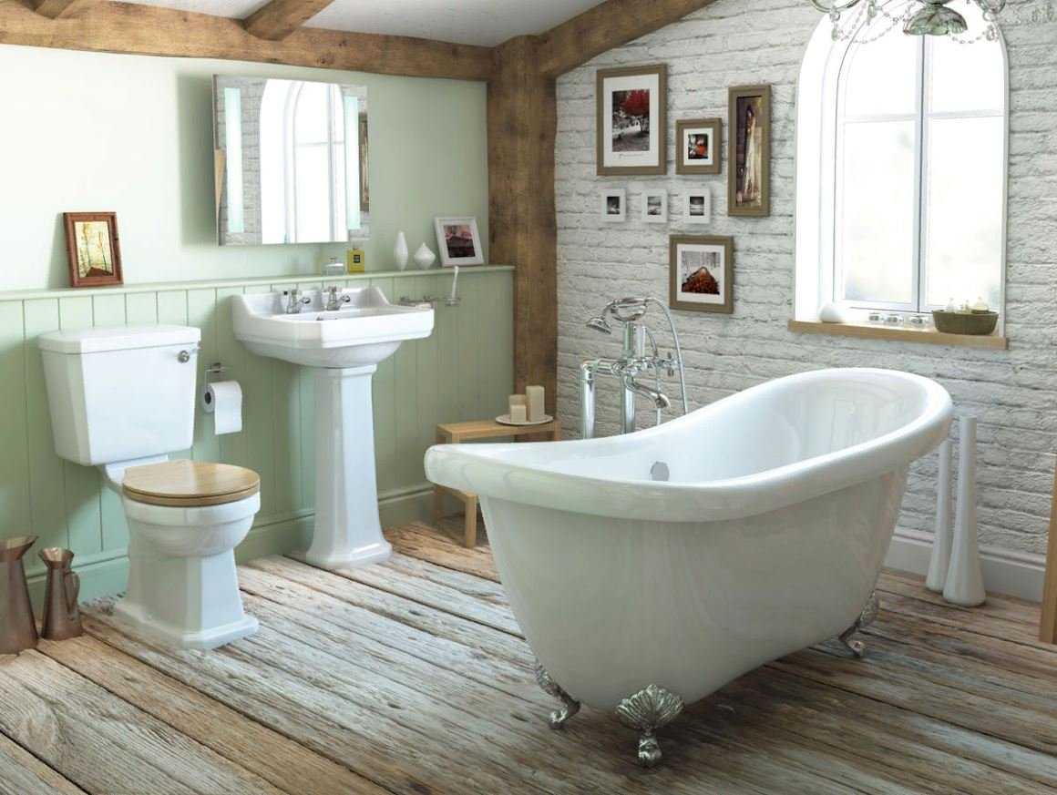 Ванная в стиле прованс, комфортынй интерьер с фото